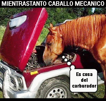 memes de mecanicos - caballo mecanico