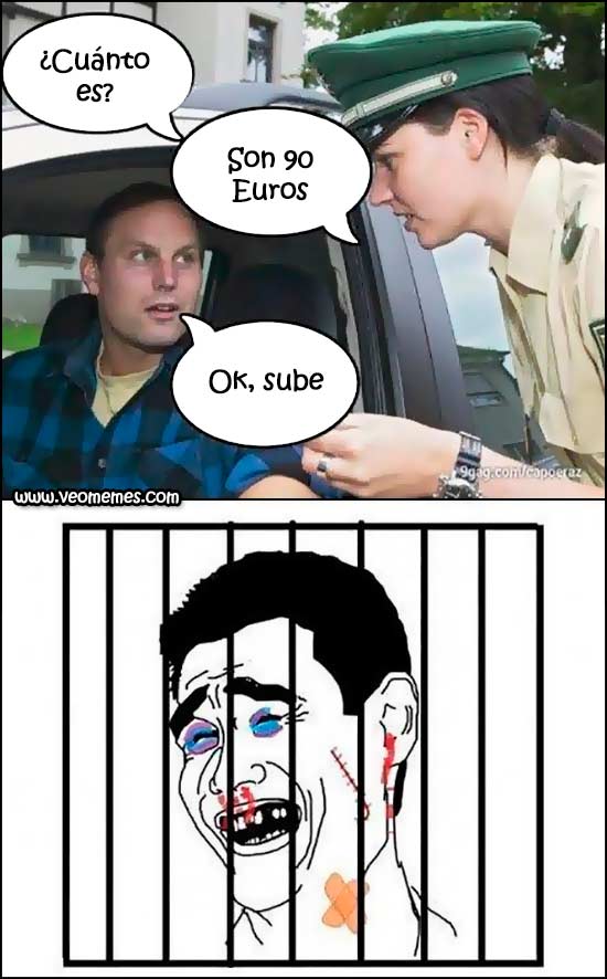 memes de policias - chiste de policia